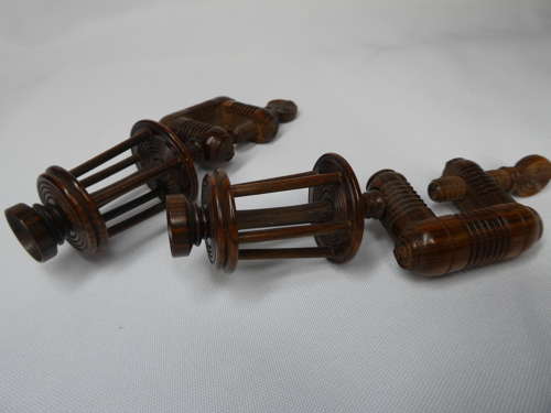 Pair of Regency period Rosewood silk winders