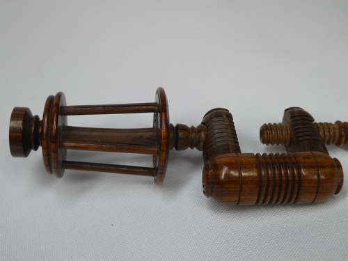 Pair of Regency period Rosewood silk winders