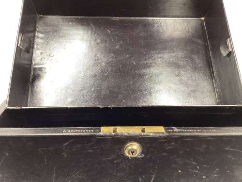 Victorian leather document box - Marquis of Huntly