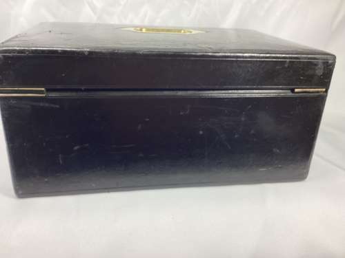 Victorian leather document box - Marquis of Huntly