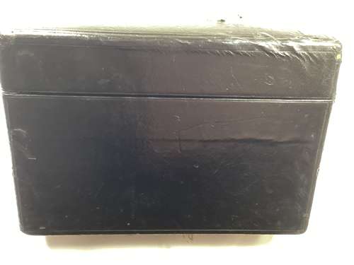 Victorian leather document box - Marquis of Huntly