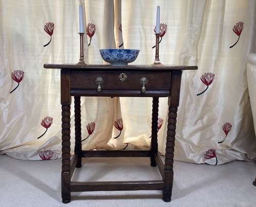 17th Century English Oak side table