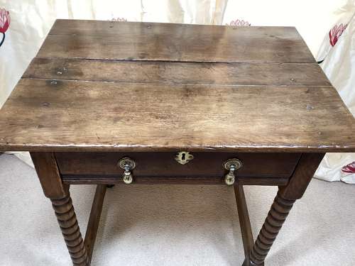 17th Century English Oak side table