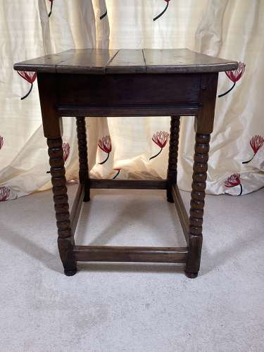 17th Century English Oak side table