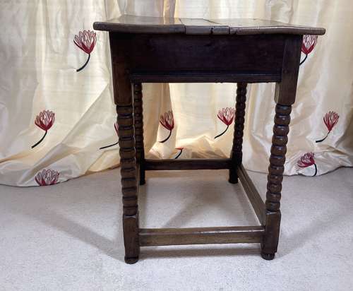 17th Century English Oak side table