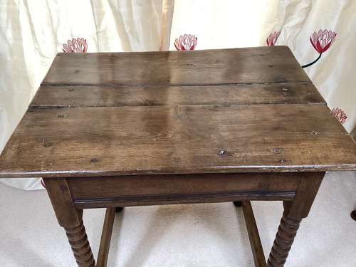 17th Century English Oak side table