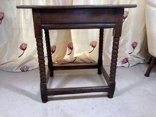 17th Century English Oak side table