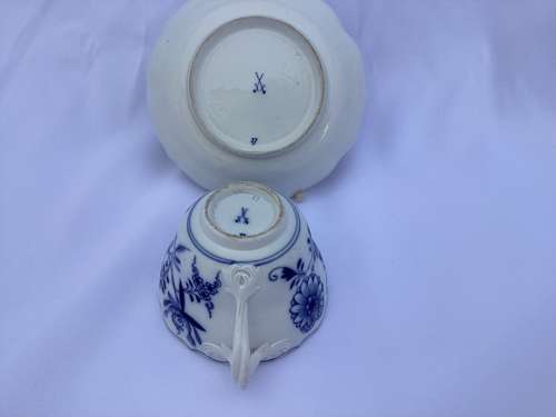 19th Century Meiseen cup and saucer