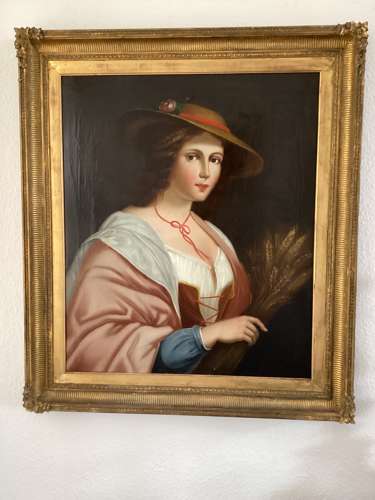 Early 19th Century English School portrait of a Maiden