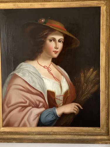 Early 19th Century English School portrait of a Maiden