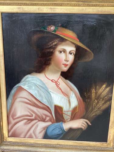 Early 19th Century English School portrait of a Maiden