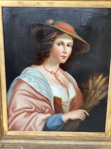 Early 19th Century English School portrait of a Maiden