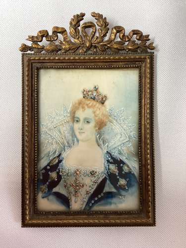 Portrait miniature Marie de Medici