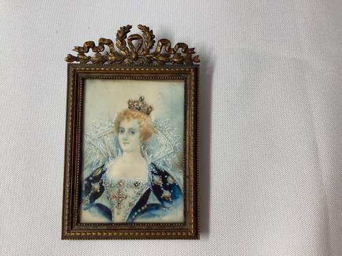 Portrait miniature Marie de Medici
