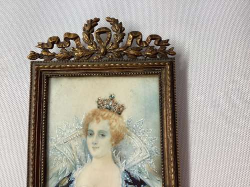 Portrait miniature Marie de Medici