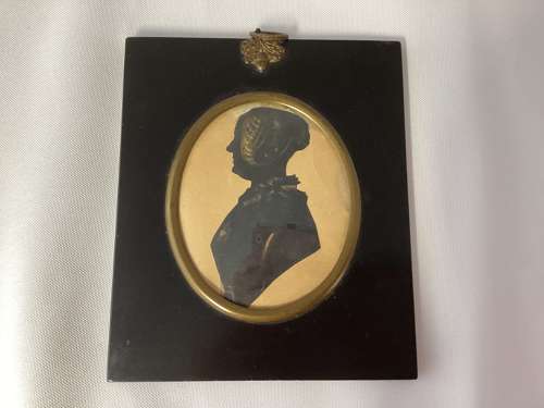 VICTORIAN PEN AND GILT SILHOUETTE