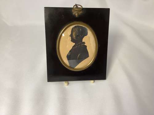 VICTORIAN PEN AND GILT SILHOUETTE