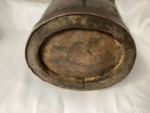 VICTORIAN BRASS AND COPPER BOUND PAIL