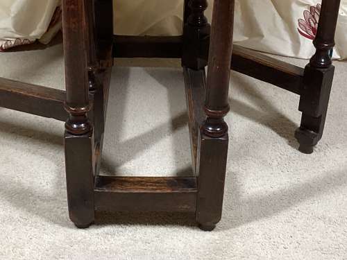 GEORGE I SMALL OAK GATELEG TABLE