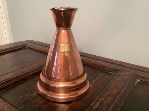 SET OF FIVE COPPER MEASURES WITH ARMORIAL