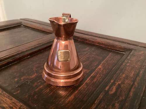 SET OF FIVE COPPER MEASURES WITH ARMORIAL