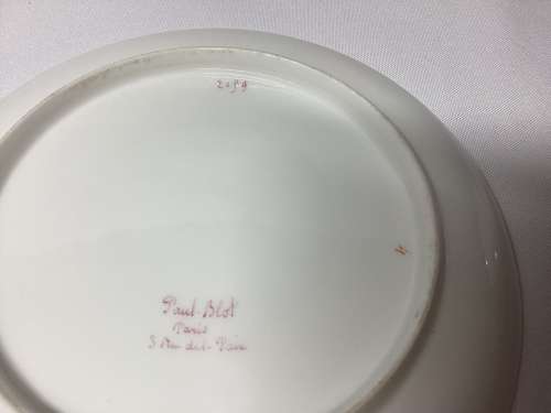 LARGE PARIS PORCELAIN CUP AND SAUCER BY PAUL BLOT