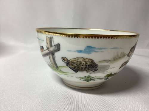 LARGE PARIS PORCELAIN CUP AND SAUCER BY PAUL BLOT