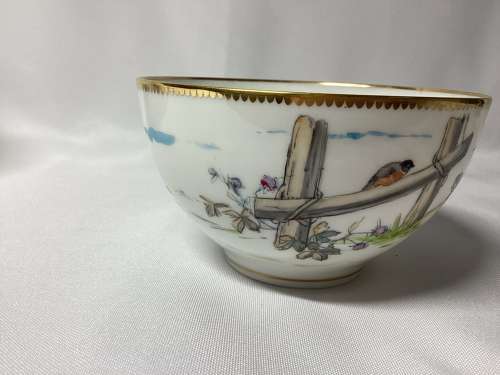 LARGE PARIS PORCELAIN CUP AND SAUCER BY PAUL BLOT