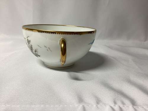 LARGE PARIS PORCELAIN CUP AND SAUCER BY PAUL BLOT