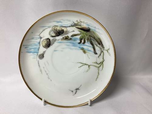 LARGE PARIS PORCELAIN CUP AND SAUCER BY PAUL BLOT