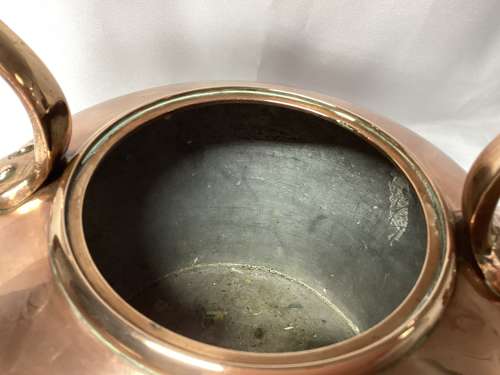 19th  CENTURY SEAMED COPPER KETTLE
