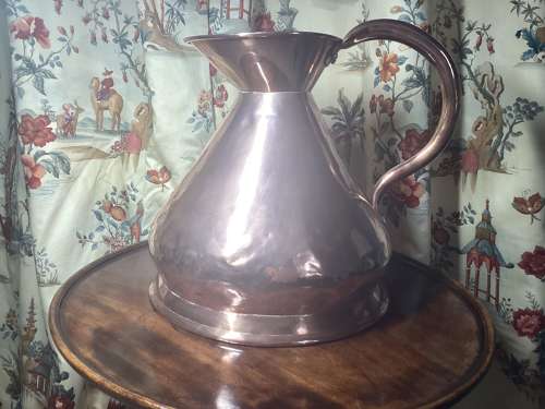 19TH CENTURY TWO GALLON COPPER ALE MEASURE