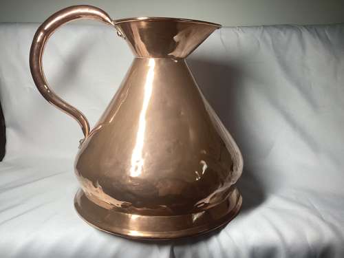 19TH CENTURY TWO GALLON COPPER ALE MEASURE