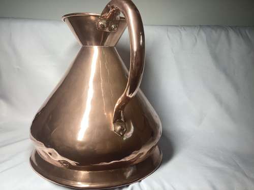 19TH CENTURY TWO GALLON COPPER ALE MEASURE