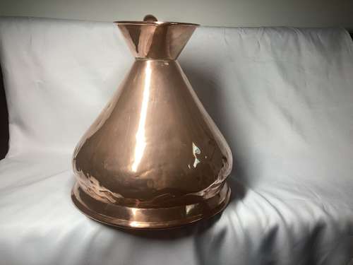 19TH CENTURY TWO GALLON COPPER ALE MEASURE