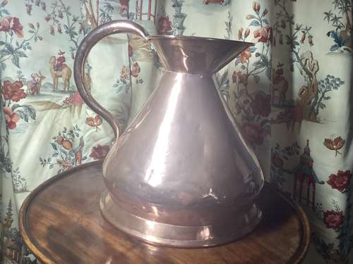 19TH CENTURY TWO GALLON COPPER ALE MEASURE