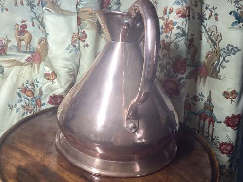 19TH CENTURY TWO GALLON COPPER ALE MEASURE