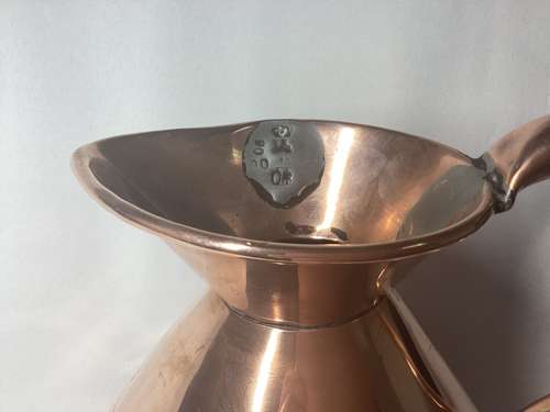 COPPER HALF GALLON 19TH CENTURY MEASURE