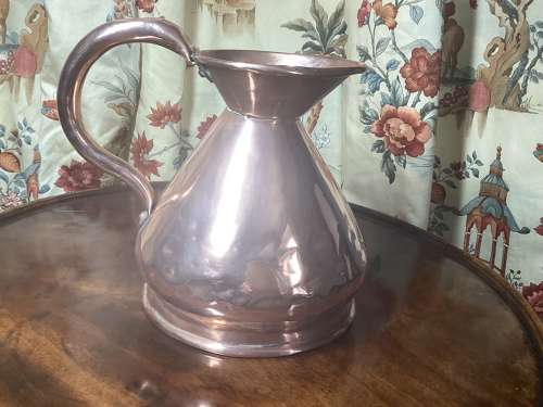 ONE GALLON 19TH CENTURY COPPER ALE MEASURE