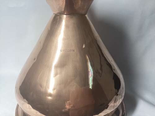 ONE GALLON 19TH CENTURY COPPER ALE MEASURE