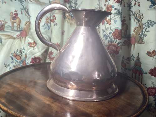 ONE GALLON 19TH CENTURY COPPER ALE MEASURE