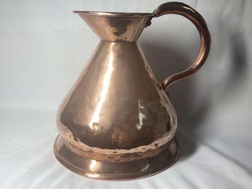 ONE GALLON 19TH CENTURY COPPER ALE MEASURE