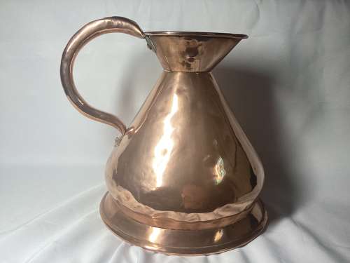 ONE GALLON 19TH CENTURY COPPER ALE MEASURE