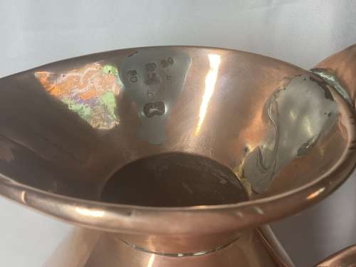 ONE GALLON 19TH CENTURY COPPER ALE MEASURE