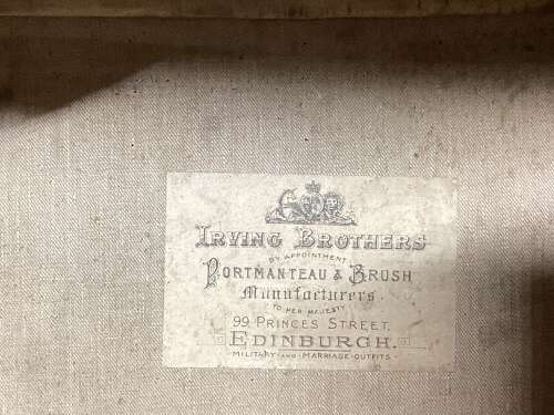 LARGE VICTORIAN LEATHER GLADSTONE BAG