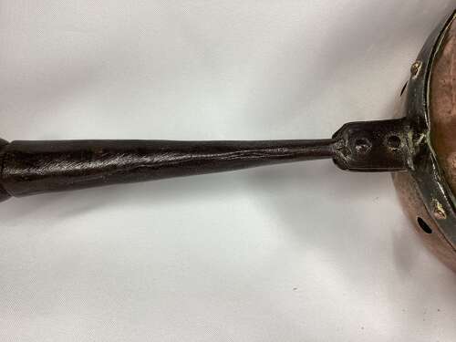 RARE COPPER SAUCEPAN SHAPED PLAGUE PAN
