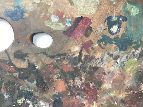 EARLY 20TH CENTURY ARTIST PALETTE