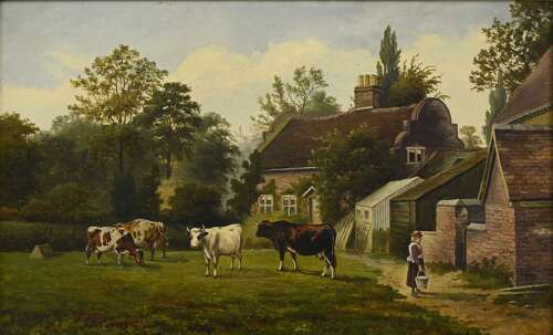 WILLIAM P CARTRIGHT, RURAL SCENE