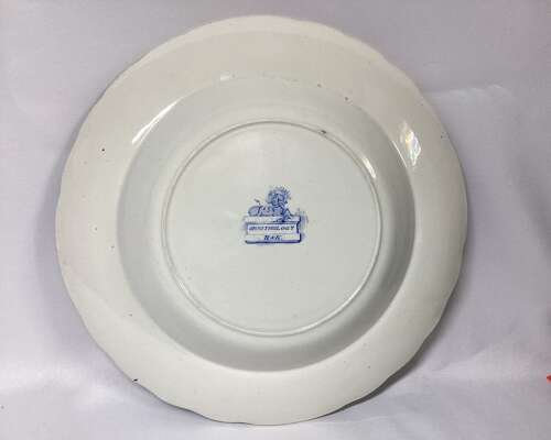 BLUE & WHITE DISH - ORNITHOLOGY