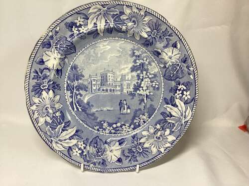 BLUE AND WHITE PLATE 'BELVOIR CASTLE'